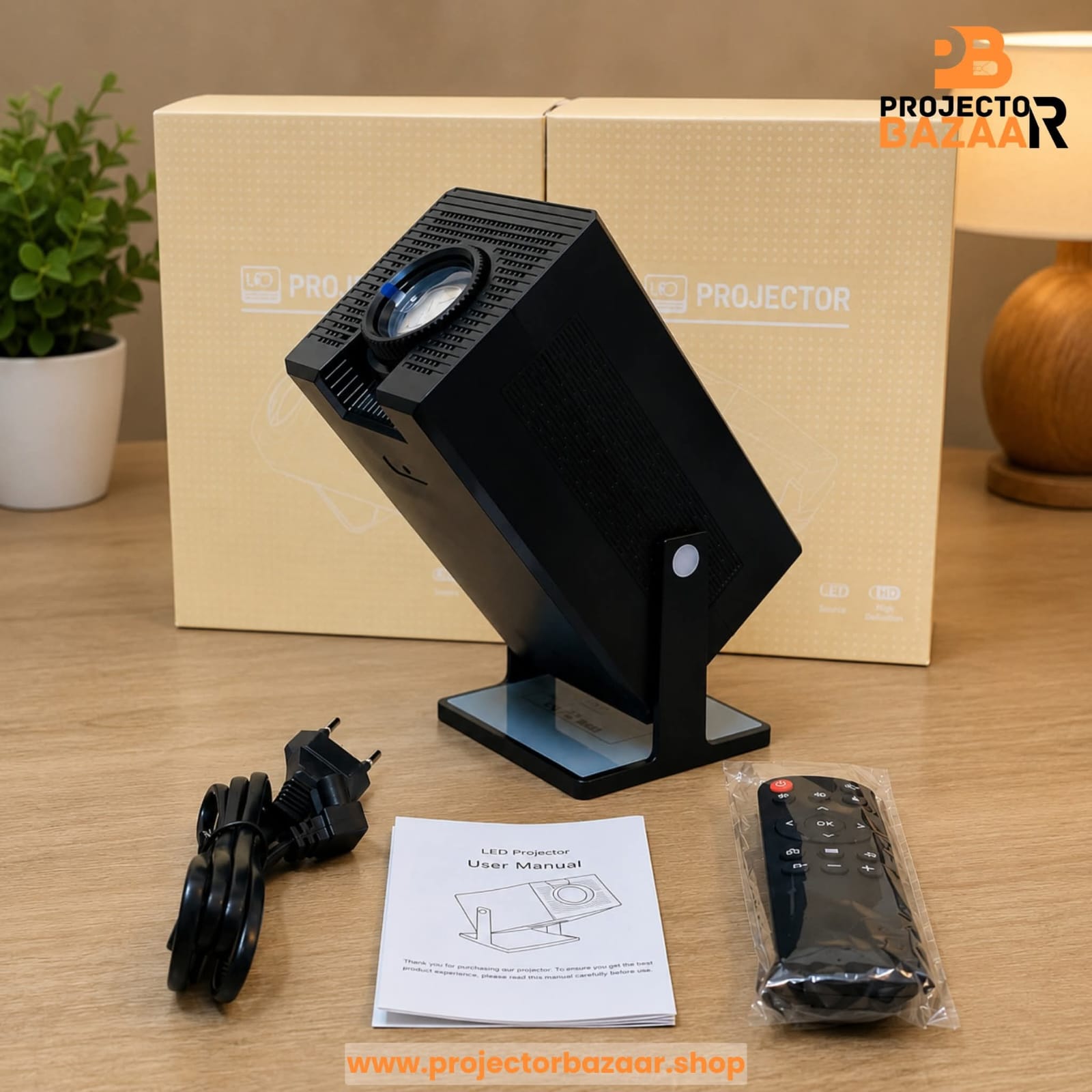 HY320 Big New 2026 Projector Portable 4K Video Support Native 720P & 1080P